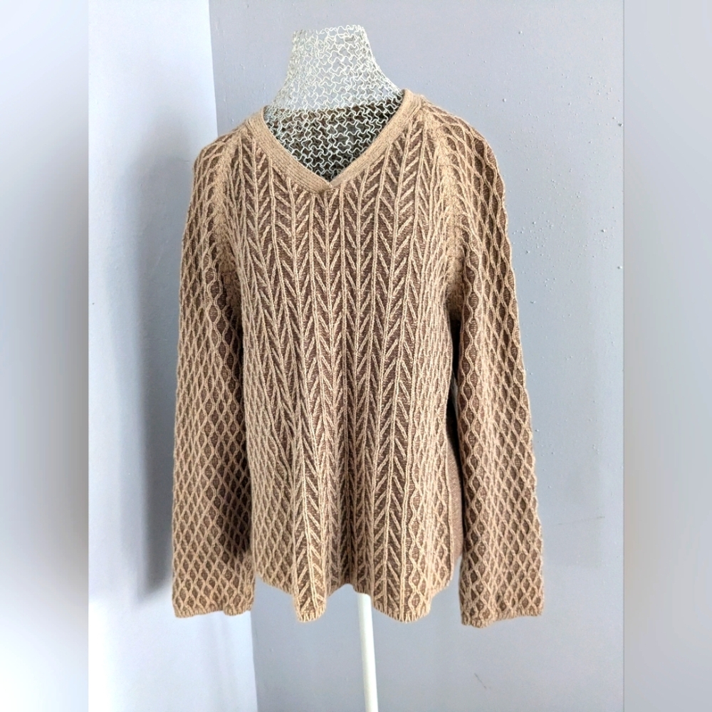 Christopher & Banks Texture Ramie Knit Sweater VINTAGE